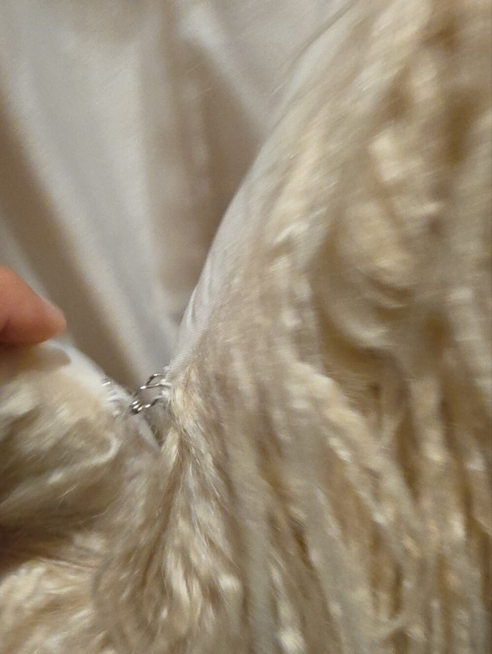 Edikted Ivory Faux Fur-Trim Jacket - Picture 3 of 6